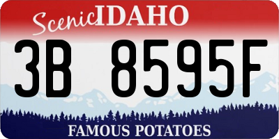 ID license plate 3B8595F