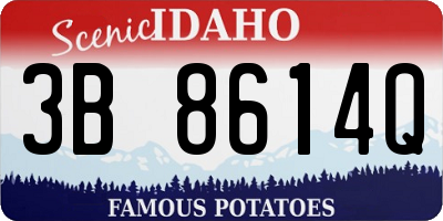 ID license plate 3B8614Q