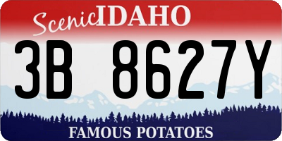 ID license plate 3B8627Y