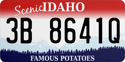 ID license plate 3B8641Q