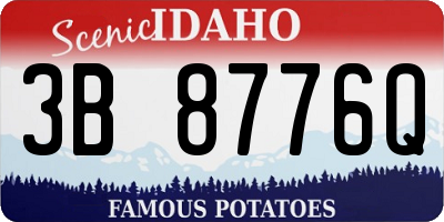 ID license plate 3B8776Q