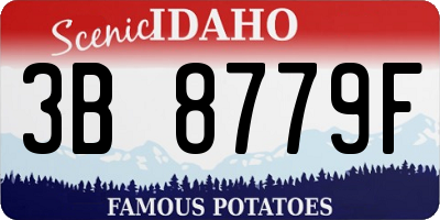 ID license plate 3B8779F