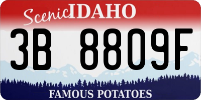 ID license plate 3B8809F