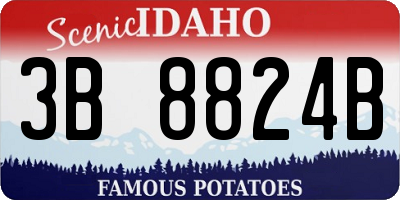 ID license plate 3B8824B