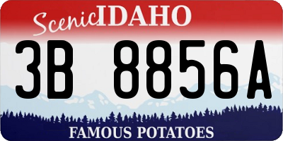 ID license plate 3B8856A