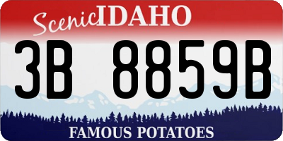 ID license plate 3B8859B