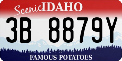 ID license plate 3B8879Y
