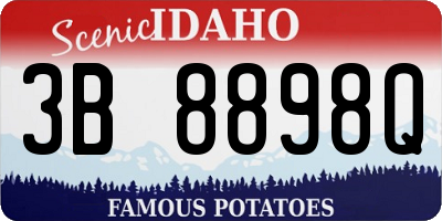 ID license plate 3B8898Q