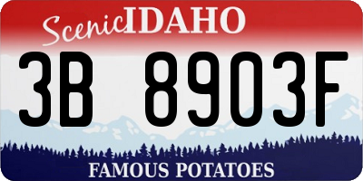 ID license plate 3B8903F
