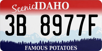 ID license plate 3B8977F