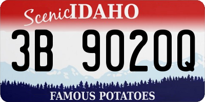 ID license plate 3B9020Q
