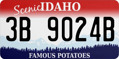 ID license plate 3B9024B