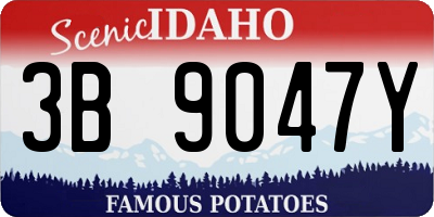 ID license plate 3B9047Y