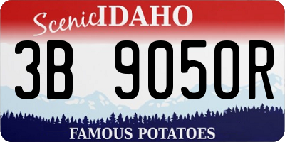 ID license plate 3B9050R
