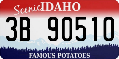 ID license plate 3B9051O