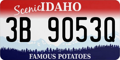 ID license plate 3B9053Q