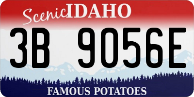 ID license plate 3B9056E