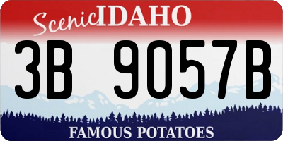 ID license plate 3B9057B