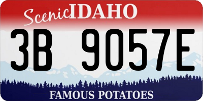 ID license plate 3B9057E