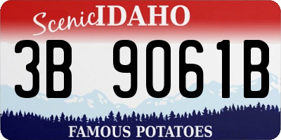 ID license plate 3B9061B