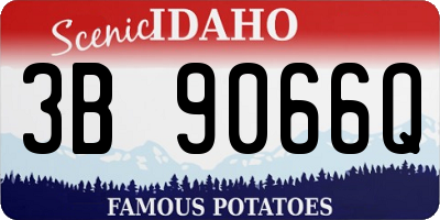 ID license plate 3B9066Q