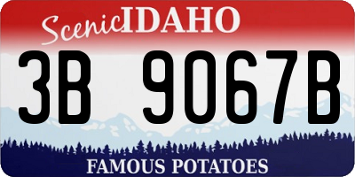 ID license plate 3B9067B
