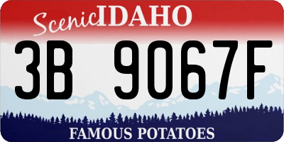 ID license plate 3B9067F