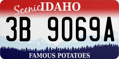 ID license plate 3B9069A