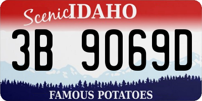 ID license plate 3B9069D