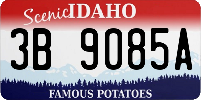 ID license plate 3B9085A