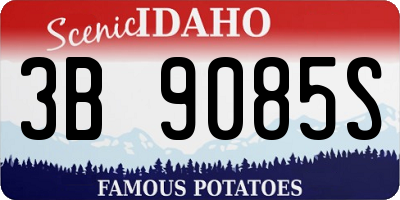 ID license plate 3B9085S