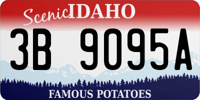 ID license plate 3B9095A