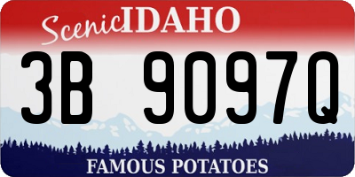 ID license plate 3B9097Q