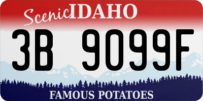 ID license plate 3B9099F