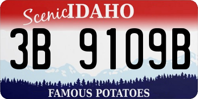 ID license plate 3B9109B