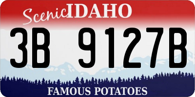 ID license plate 3B9127B