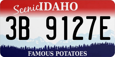 ID license plate 3B9127E