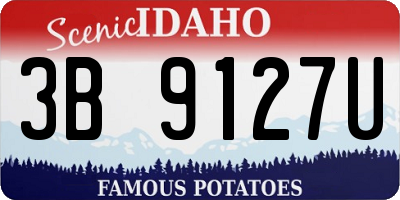 ID license plate 3B9127U