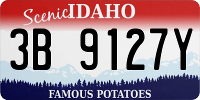 ID license plate 3B9127Y