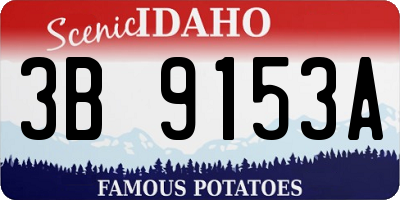 ID license plate 3B9153A