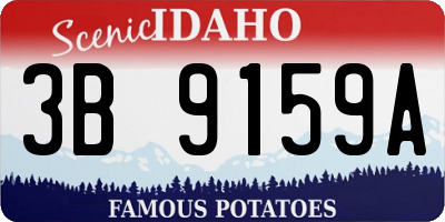 ID license plate 3B9159A
