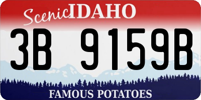 ID license plate 3B9159B