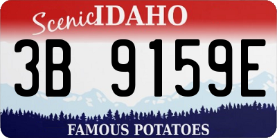 ID license plate 3B9159E