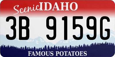 ID license plate 3B9159G