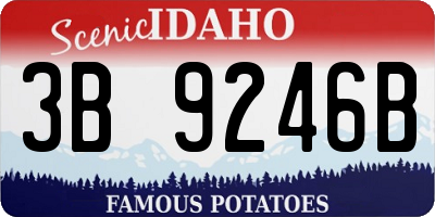 ID license plate 3B9246B