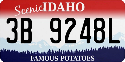 ID license plate 3B9248L