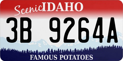 ID license plate 3B9264A
