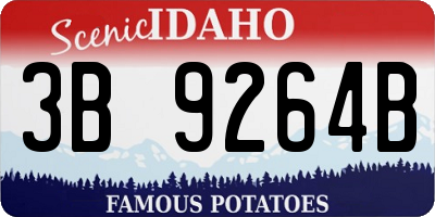 ID license plate 3B9264B