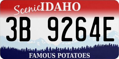 ID license plate 3B9264E