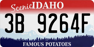 ID license plate 3B9264F
